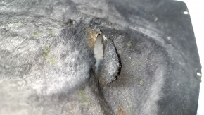 Rear left fender liner Hyundai Santa FE Sport 13-18 dented, torn