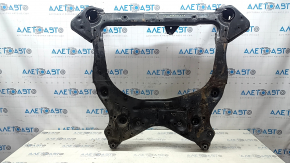 The front subframe of a Nissan Murano z52 19-24 AWD is rusty, with two cracked bushings.
