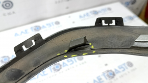 BMW X3 G01 18-21 rear bumper lower trim, gray, under towbar, broken fasteners, pressed, scratches