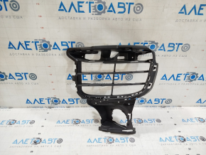 Front bumper grille left Porsche Cayenne 958 15-17 rest, black