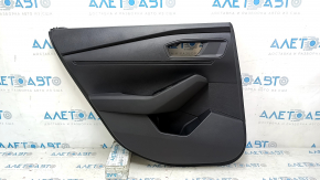 Rear left door panel for Honda Accord 2023-2024, black leather, leather armrest, scratches