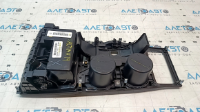 Nissan Altima 13-15 center console trim with cup holders, type 1, with cigarette lighter, scratches