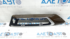 BMW X3 G01 18-21 black front panel center trim, dark oak Perlglanz Chrome insert, blistered varnish, scratches