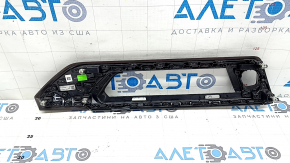 BMW X3 G01 18-21 black front panel center trim, dark oak Perlglanz Chrome insert, blistered varnish, scratches
