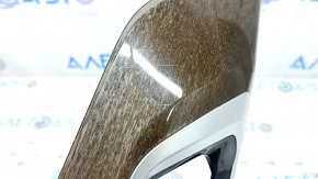 BMW X3 G01 18-21 black front panel center trim, dark oak Perlglanz Chrome insert, blistered varnish, scratches