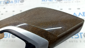 BMW X3 G01 18-21 black front panel center trim, dark oak Perlglanz Chrome insert, blistered varnish, scratches