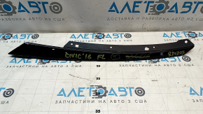 Left radiator grille molding for Honda Civic X FC 16-21, gloss black, worn, broken fasteners