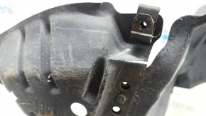Front left fender liner for Toyota Prius V 12-15 pre-restoration, fasteners torn, tear