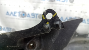 Front right fender liner for Toyota Prius V 12-14 pre-restoration, fasteners torn, tear