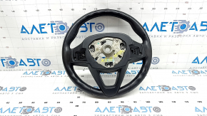 BMW X3 G01 18 leather steering wheel, black, non-heated, paddle shifters, worn, scratches