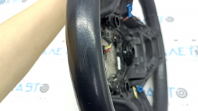 BMW X3 G01 18 leather steering wheel, black, non-heated, paddle shifters, worn, scratches