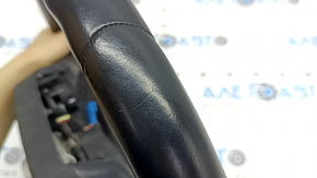 BMW X3 G01 18 leather steering wheel, black, non-heated, paddle shifters, worn, scratches