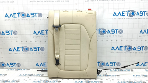 Rear seat backrest, 2nd row, left, BMW X3 G01 18-21, beige leather, with belt, dents, dry-cleanable