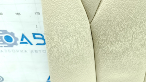 Rear seat backrest, 2nd row, left, BMW X3 G01 18-21, beige leather, with belt, dents, dry-cleanable