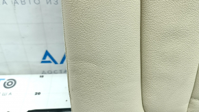 Rear seat backrest, 2nd row, left, BMW X3 G01 18-21, beige leather, with belt, dents, dry-cleanable