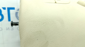 Rear seat backrest, 2nd row, left, BMW X3 G01 18-21, beige leather, with belt, dents, dry-cleanable