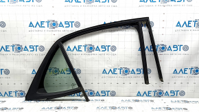 Rear right window seal with triangle glass for Chevrolet Equinox 18-24 with black molding