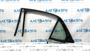 Rear right window seal with triangle glass for Chevrolet Equinox 18-24 with black molding
