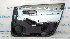 Front left door panel for Honda Accord 2023-2024, black leather, leather armrest, black leather insert, scratches