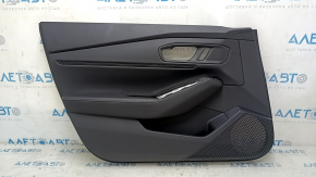 Front left door panel for Honda Accord 2023-2024, black leather, leather armrest, black leather insert, scratches