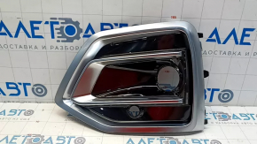Front bumper grille left Audi Q5 80A 21-24 with chrome, black gloss