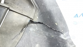 Front left fender liner, front part of BMW X3 G01 18-21, crack, dent