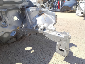Front left quarter panel of a Toyota Prius V 12-17 on the body, blue
