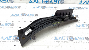 Rear left door sill plate for Chevrolet Equinox 18-24, black, worn