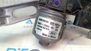 The right windshield wiper motor for a Ford Focus mk3 11-18 has a broken mount.