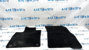 Set of Honda Accord 23 interior floor mats - black cloth, dry-cleanable