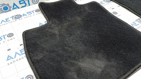 Set of Honda Accord 23 interior floor mats - black cloth, dry-cleanable
