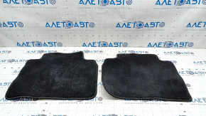 Set of Honda Accord 23 interior floor mats - black cloth, dry-cleanable
