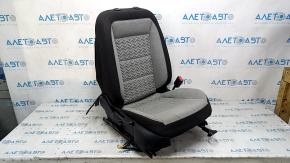 Chevrolet Equinox 22-24 passenger seat without airbag, manual, combined cloth, black and gray, dry-cleanable, chip cut off