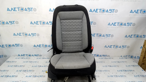 Chevrolet Equinox 22-24 passenger seat without airbag, manual, combined cloth, black and gray, dry-cleanable, chip cut off