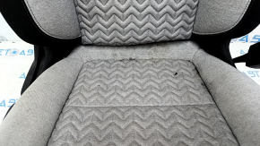 Chevrolet Equinox 22-24 passenger seat without airbag, manual, combined cloth, black and gray, dry-cleanable, chip cut off