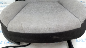 Chevrolet Equinox 22-24 passenger seat without airbag, manual, combined cloth, black and gray, dry-cleanable, chip cut off