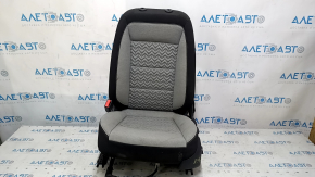 Chevrolet Equinox 22-24 driver's seat without airbag, manual, combination cloth, black and gray, dry-cleanable, chip cut off