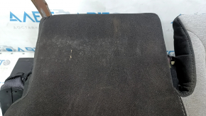 Rear seat, 2nd row, lower left side, Chevrolet Equinox 22-24, black and gray fabric, dry clean, tear