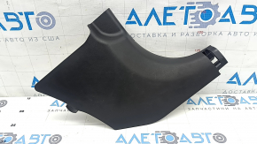 Hyundai Tucson 22-24 black, worn front pillar trim, lower right
