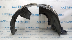 Front right fender liner of Nissan Rogue 14-20 is torn, sound insulation is torn