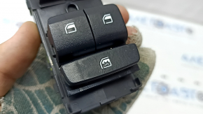 Front left window lift control for Hyundai Tucson 22-24, black, 2 automatic, melted buttons