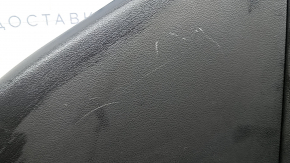 Rear left door panel for Hyundai Tucson 2022-2024, black leather with black cloth insert, black leather armrest, chrome molding with black gloss, with handle, scratches, dents