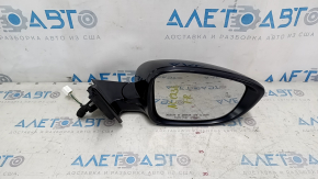 Right side mirror assembly for Honda Accord 23-5, 5-pin, heated, BSM, black, scratches