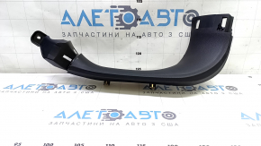 Upper left tailgate trim for a Jeep Compass 17-24, black, with a plug, chipped, scuffed