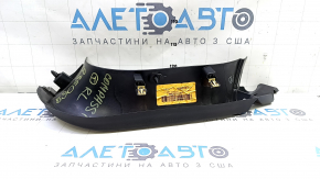 Upper left tailgate trim for a Jeep Compass 17-24, black, with a plug, chipped, scuffed