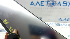Right rear fender trim for Hyundai Tucson 22-25, matte chrome, cracks in fasteners, scratches