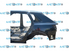 Quarter wing rear left Audi E-Tron 19-23 Quattro, black LY9T, on the body, dent