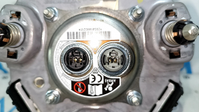 The Honda Accord 2023-2024 driver's steering wheel airbag is black and scratched.