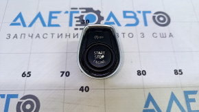 The start/stop button on a BMW 3 F30 12-18 has the start/stop text erased.