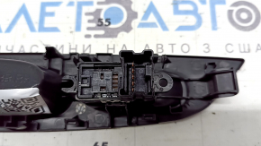 Rear right window lift control Nissan Rogue 14-20 black, manual, with black trim